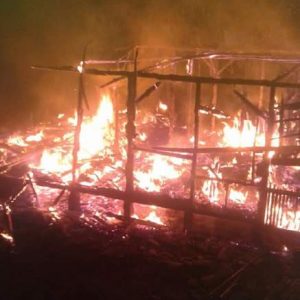 Rumah Terbakar di Ciparaga Tasikmalaya