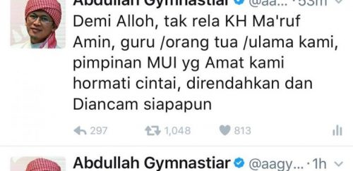 twitter aagym thd Ahok