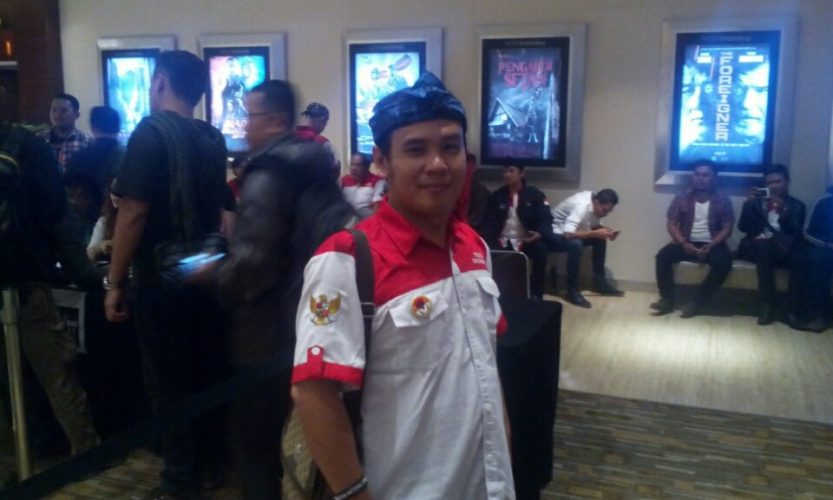 Ketua Umum LSM PMPR Indonesia Rohimat Joker Nonton bareng film Merah Putih Memanggil 