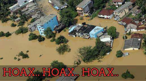 Foto hoax saat bencana longsor dan banjir di Pangandaran