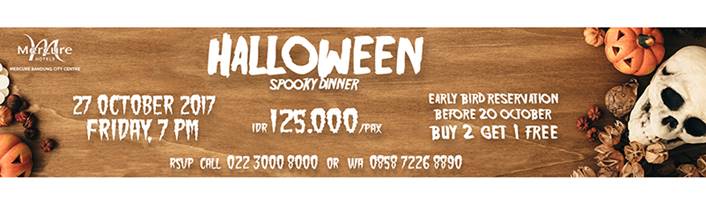 Halloween Spooky Dinner Mercure Bandung City Centre