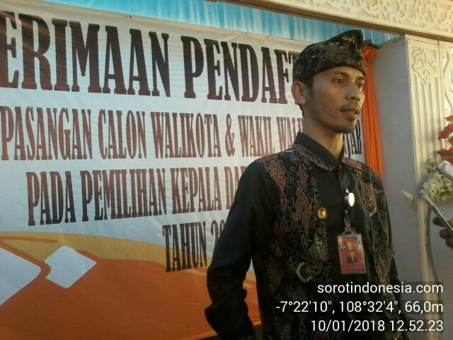 Ketua KPU Kota Banjar Dani Danial Mukhlis menerangkan bahwa Pulkada di Kota Banjar diikuti oleh dua pasangan bakal calon walikota, Rabu (10/1/2018)