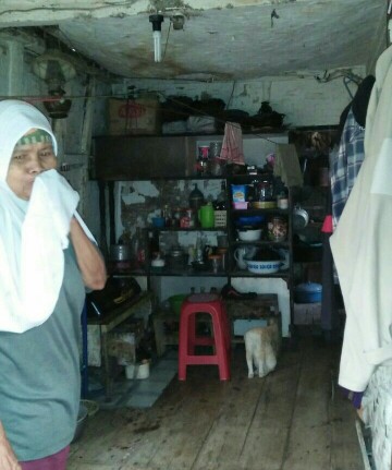 Rumah milik Udin di Desa Taraju yang sudah tidak layak huni