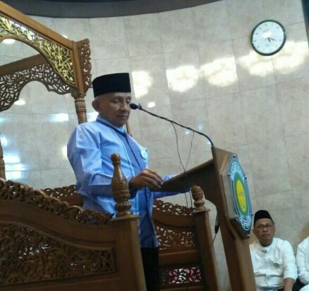 Prof. HM Amien Rais di deklarasi Gerakan Indonesia Sholat Subuh di Masjid Al Ittihad Tebet, Jakarta Selatan, Sabtu (27/1/2018). 