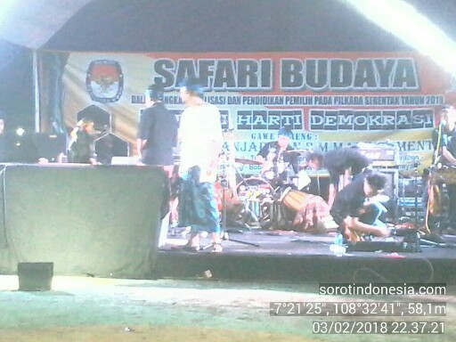 Safari budaya terkait Pilkada Serentak yang digelar KPU Kota Banjar, Sabtu (3/1/2018).