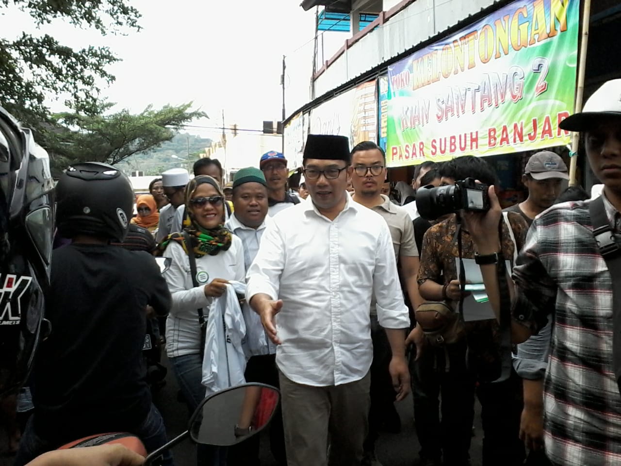 Ridwan Kamil saat kunjungannya ke Kota Banjar sebagai Calon Gubernur Jawa Barat di Pilgub 2018.