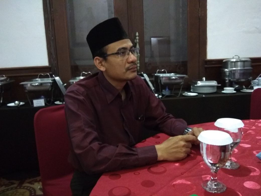Ketua Bidang Penelitian FKPT Jateng, Dr. KH. Syamsul Maarif, M.Ag, dalam Rapat Koordinasi (Rakor) FKPT