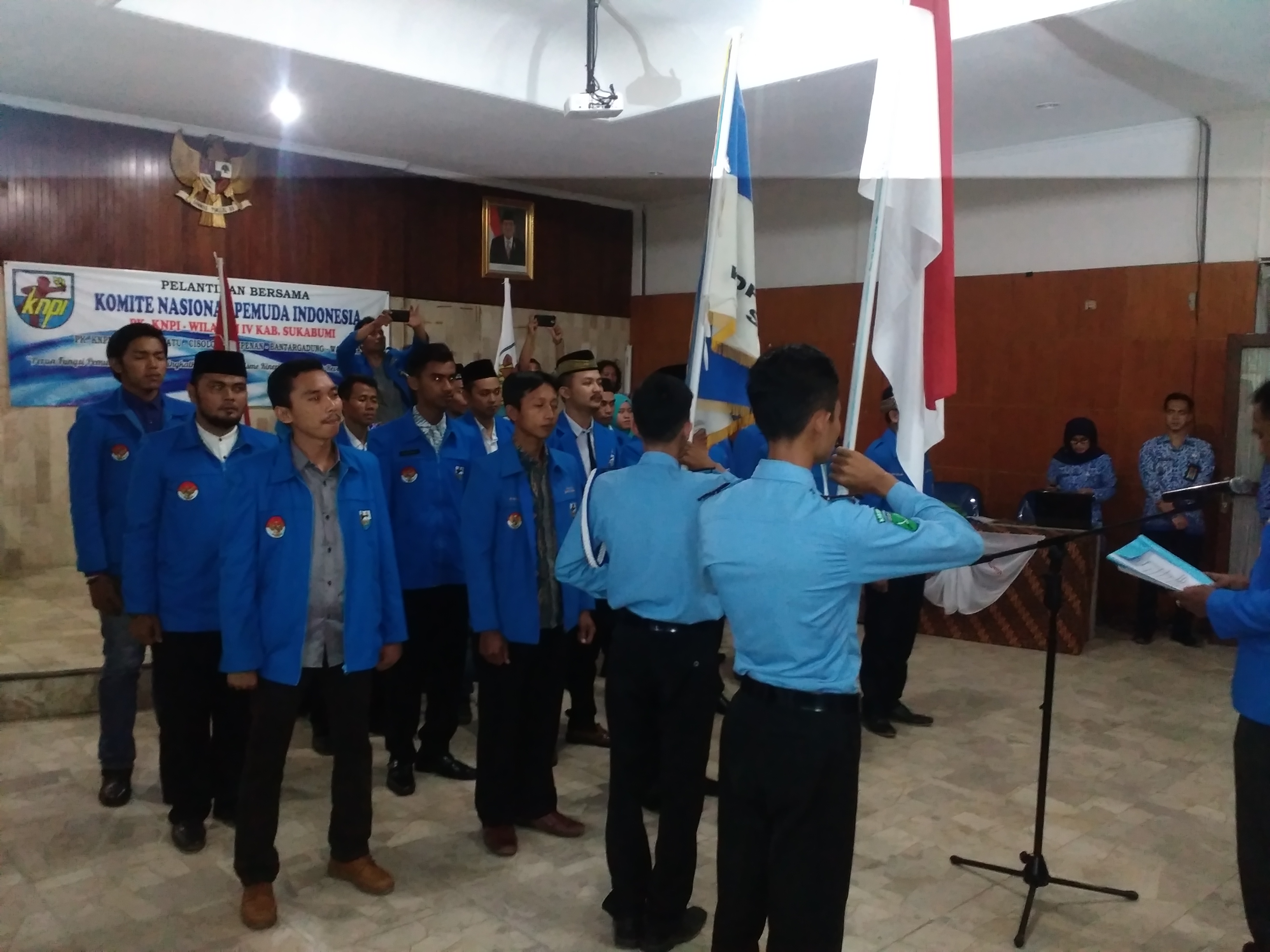Pelantikan PK KNPI Se-Wilayah IV kabupaten Sukabumi
