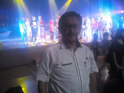 Denny Yusuf seusai pagelaran Pop Sangkuriang di Taman Budaya Jawa Barat
