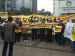 Serikat Pekerja Industri Gelas (SP IGLAS) Gelar Aksi Unjuk Rasa Di Kementerian BUMN