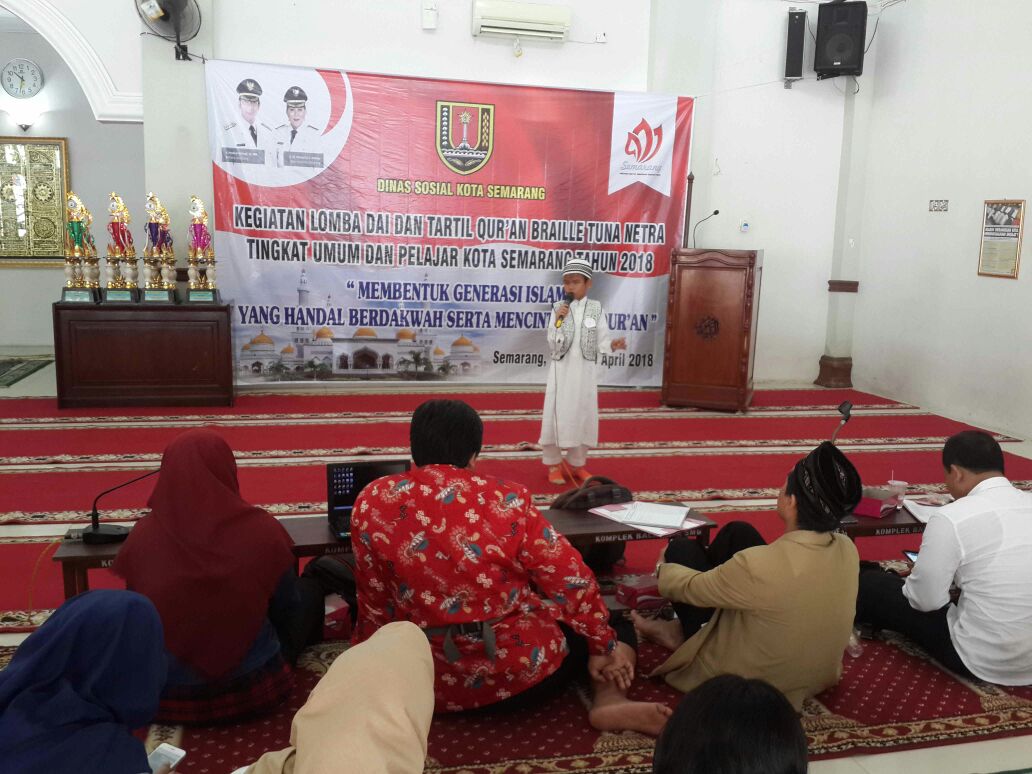 Dinsos Semarang Gelar Lomba Da'i dan Tartil Quran Braille