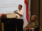 Menko Maritim RI Luhut B Panjaitan di acara deklarasi percepatan pengendalian pencemaran Sungai Citarum bersama dengan ribuan pengusaha beberapa waktu lalu di Trans Hotel, Kota Bandung.