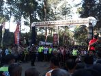 Lomba Lintas Alam Citarum Harum dalam rangka HUT Kodam Siliwangi ke 72 di Situ Cisanti, Kabupaten Bandung.