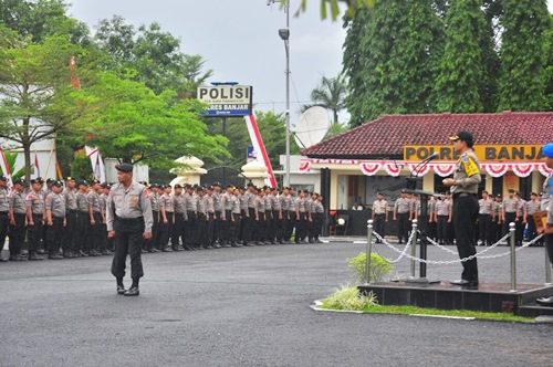 Polres Banjar Gelar Apel Pasukan Pengamanan Pilkada