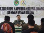 Pendam III Siliwangi Gelar Silaturahmi dan Halal Bihalal Bersama Wartawan