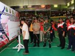 Kapolda Jabar Saksikan Deklarasi Pemilu 2019 Di GOR Bulutangkis Bandung