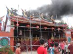 Kapolda Jabar Cek Lokasi Terbakarnya Vihara Samudra Bhakti