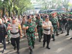 Ribuan Personil Gabungan TNI Polri Ikuti Apel Kesiapan Pengamanan Pemilu Yang Dihadiri Panglima TNI Dan Kapolri