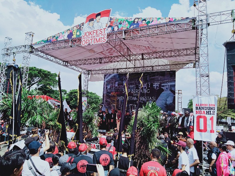 Pesilat Jawa Barat Lantangkan Ikrar Kebangsaan Di Jokfest Bandung