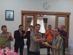Kapolres Subang Beri Ucapan Selamat HUT TNI Ke-74 Kepada Danlanud Suryadarma
