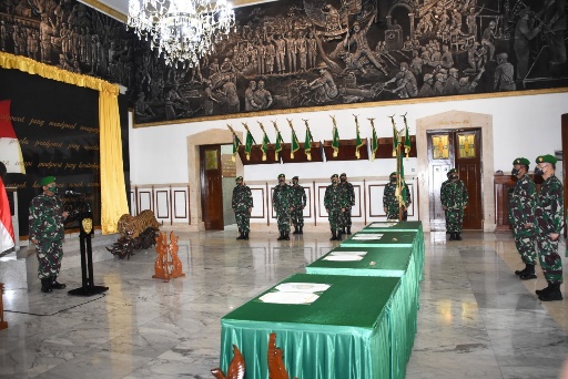 Pangdam III Siliwangi Mayjen TNI Nugroho Budi Wiryanto Pimpin Serah Terima Jabatan Kasdam III Siliwangi