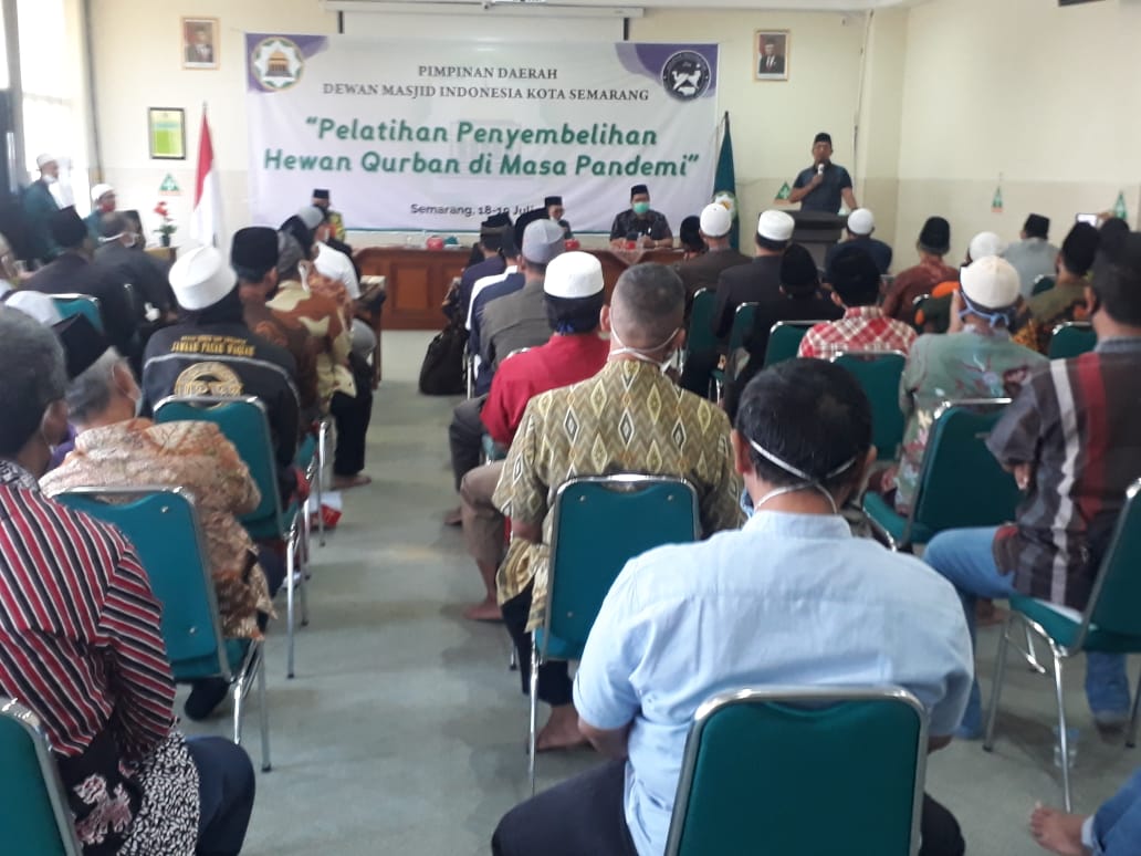 Pelatihan Penyembelihan Hewan Kurban, DMI Kota Semarang Terapkan Protokol Kesehatan