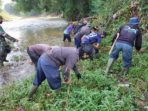 Satgas Citarum Sektor 21 Soreang Rawat Kebersihan Daerah Aliran Sungai Kampung Campaka