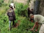 Satgas Citarum Sektor 21 Ciparay Angkat Sampah Dan Tanaman Liar Di Aliran Sungai Kampung Cimariuk