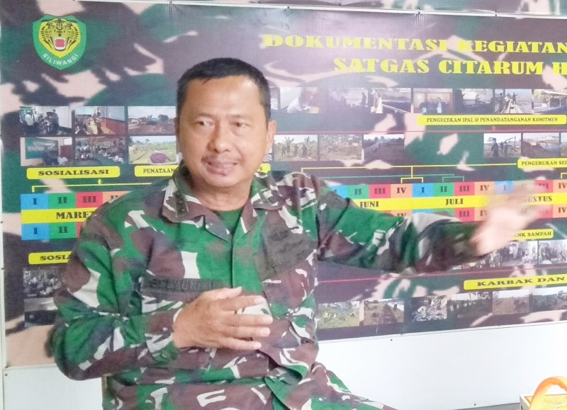 Komandan Sektor 8 Satgas Citarum Harum, Kolonel Inf Belyuni Herliansyah.