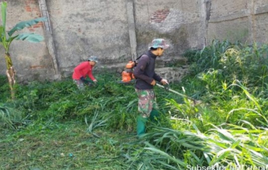 Satgas Citarum Sektor 21 Citepus Rawat Daerah Aliran Sungai Di Kampung Bojongsuren