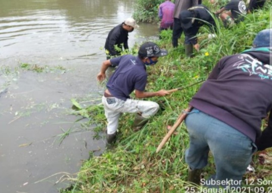 Satgas Citarum Sektor 21 Sub 12 Rawat Daerah Aliran Sungai Di Kampung Sukalilah