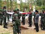 Walikota Bersama Kapolres Banjar Hadiri Upacara Pemakaman Pratu (Anumerta) Ginanjar Ariandi di Taman Makam Pahlawan Kota Banjar
