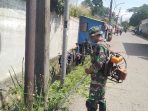 Kolaborasi Satgas Citarum Sektor 21 Sub 13 Dan Pasukan Kecebong DPKP Kota Cimahi, Bersihkan Anak Sungai Di Blok Mancong Melong