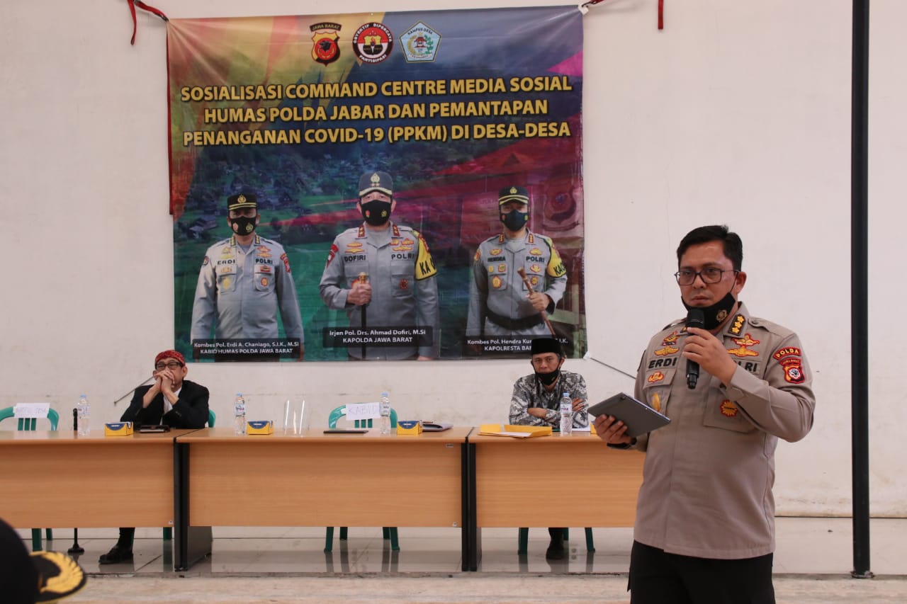 Kabid Humas Polda Jabar Sosialisasi Command Center Media Sosial dan Pemantapan Penanganan Covid-19