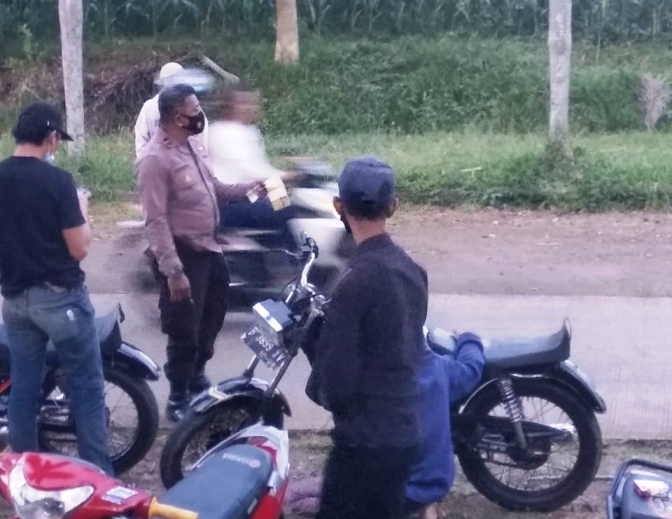 Personel Polresta Bandung Polda Jabar Sisir Kawasan Rawan Balap Liar