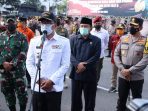 Gubernur Bersama Kapolda Jabar Dan Pangdam Siliwangi Apel Gelar Pasukan Operasi Ketupat Lodaya 2021