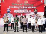 Panglima TNI, Kapolri dan Kepala BNPB Cek Pelaksanaan Vaksinasi Di Grobogan