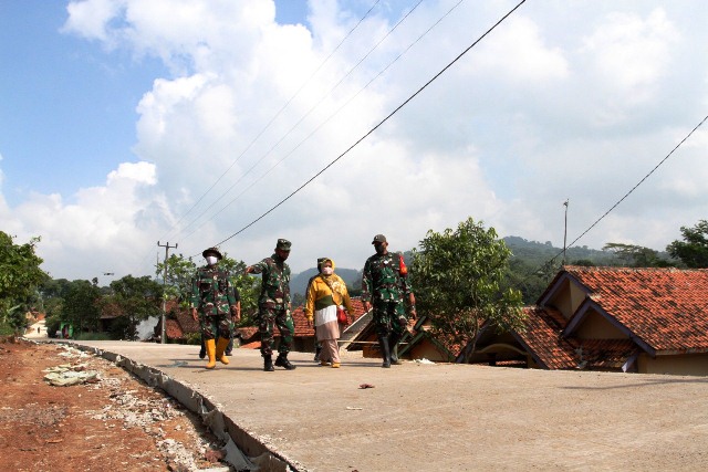 Dandim 0608/Cianjur Tinjau Lokasi TMMD Ke-111 Di Desa Ciandam Kecamatan Mande