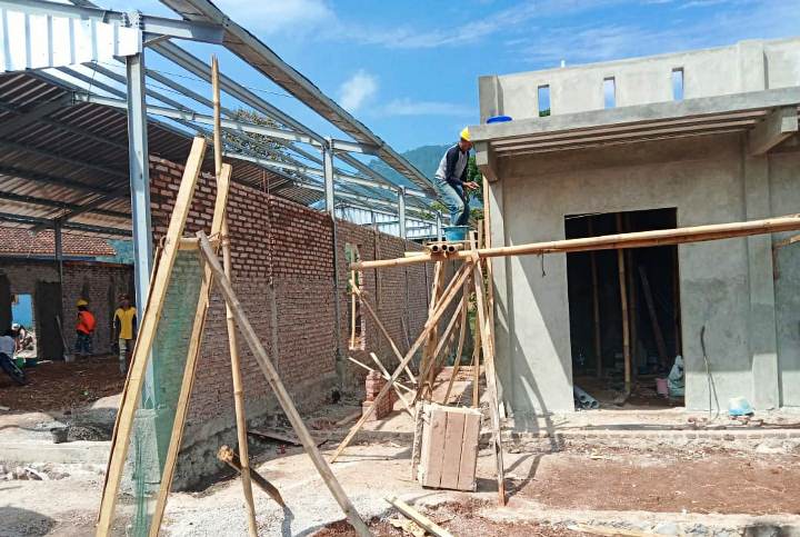 Penampakan Terkini Progress Pembangunan Sarana TPS3R Citarum Harum Di Desa Bojong Nagreg
