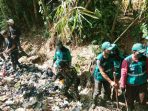 Kolaborasi Karang Taruna Dan Satgas Citarum Sektor 21 Subsektor Cicalengka, Angkat Timbulan Sampah Di Sungai Cibodas