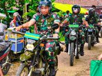 Gunakan Sepeda Motor, Pangdam III Siliwangi Tinjau Kegiatan Vaksinasi Di Lebak Banten