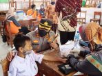 Kapolres Majalengka Polda Jabar Pantau Vaksinasi Serentak Anak Usia 6 -11 Tahun Di SD Negeri Jatisura 1 Jatiwangi