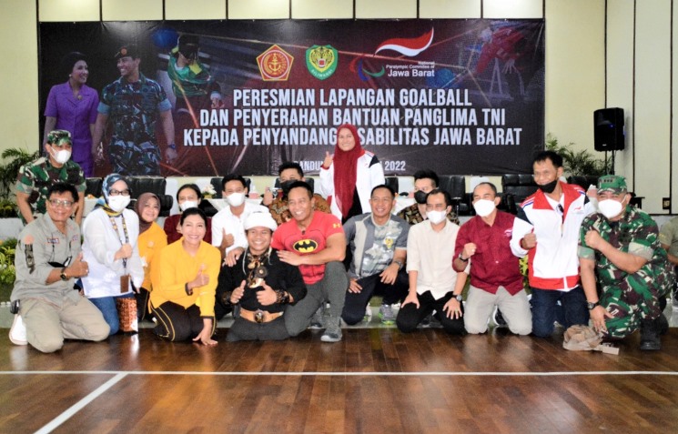 Jenderal TNI Andika Perkasa Resmikan Sarana Latihan Olahraga Atlet Disabilitas