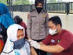 Polres Majalengka Gerai Vaksin Presisi Dan Pembagian Sembako Dalam Rangka HUT Satpol PP