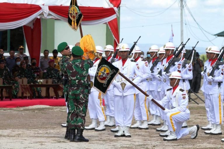 Kasad Jenderal Dudung Abdurachman Resmikan Batalyon Arhanud 9/AWJ dan Batalyon Armed 20/155 GS/BY di Kupang NTT