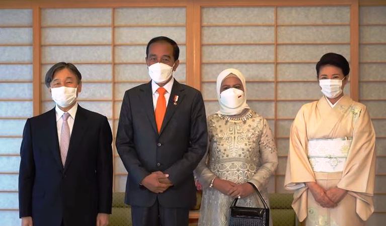Presiden Jokowi Dan Ibu Iriana Diterima Kaisar Dan Permaisuri Jepang