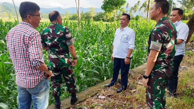 Sukseskan Ketahanan Pangan Dan Reforma Agraria, Kepala Kantor Pertanahan Kabupaten Minahasa Selatan Gandeng TNI 