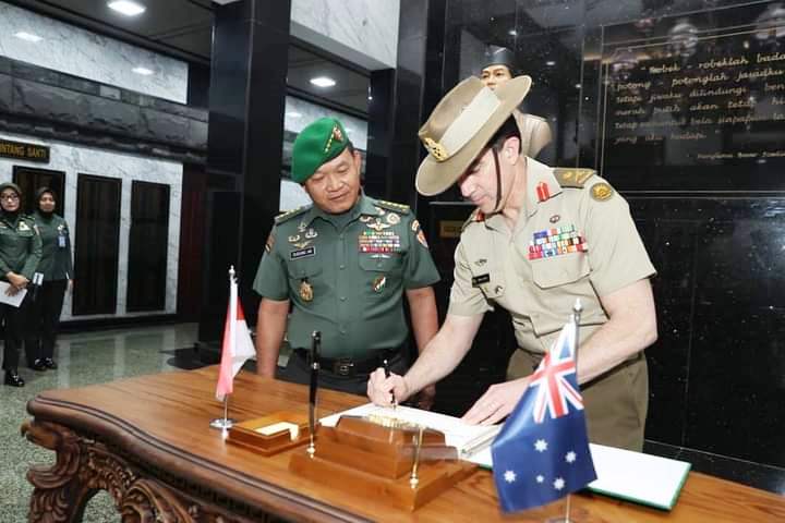 Kasad TNI Jenderal Dudung Abdurachman Terima Kunjungan Kasad Australia