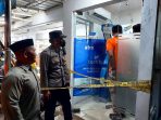 Polsek Cineam Bersama Tim Inafis Polres Tasikmalaya Kota Cek TKP Percobaan Pencurian Dan Perusakan ATM Bank BJB