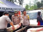 Polri Salurkan Bantuan Material Bahan Bangunan Kepada Masyarakat Korban Gempa Di Sukabumi